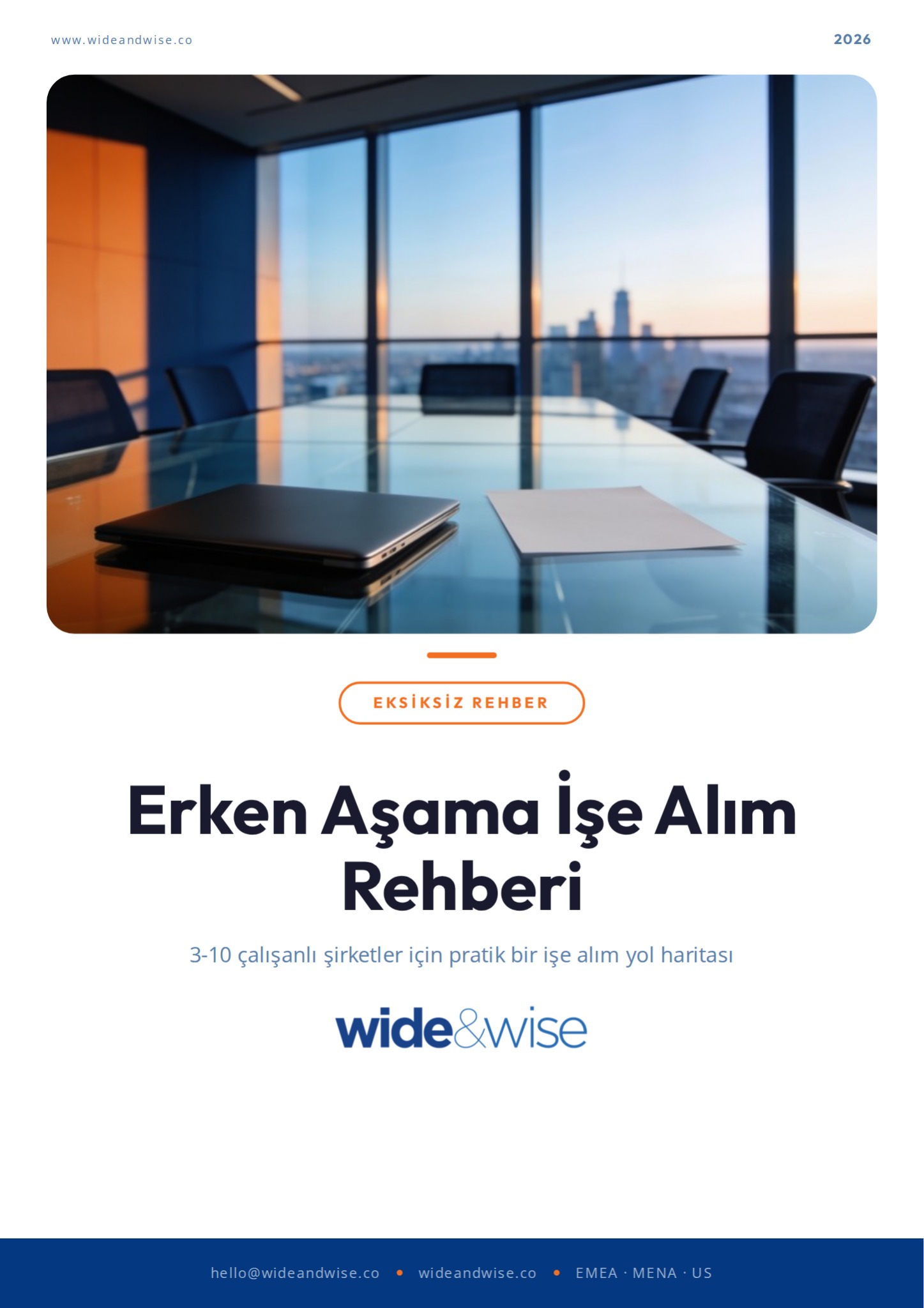 Erken Aşama İşe Alım Rehberi · Ön izleme sayfası 1