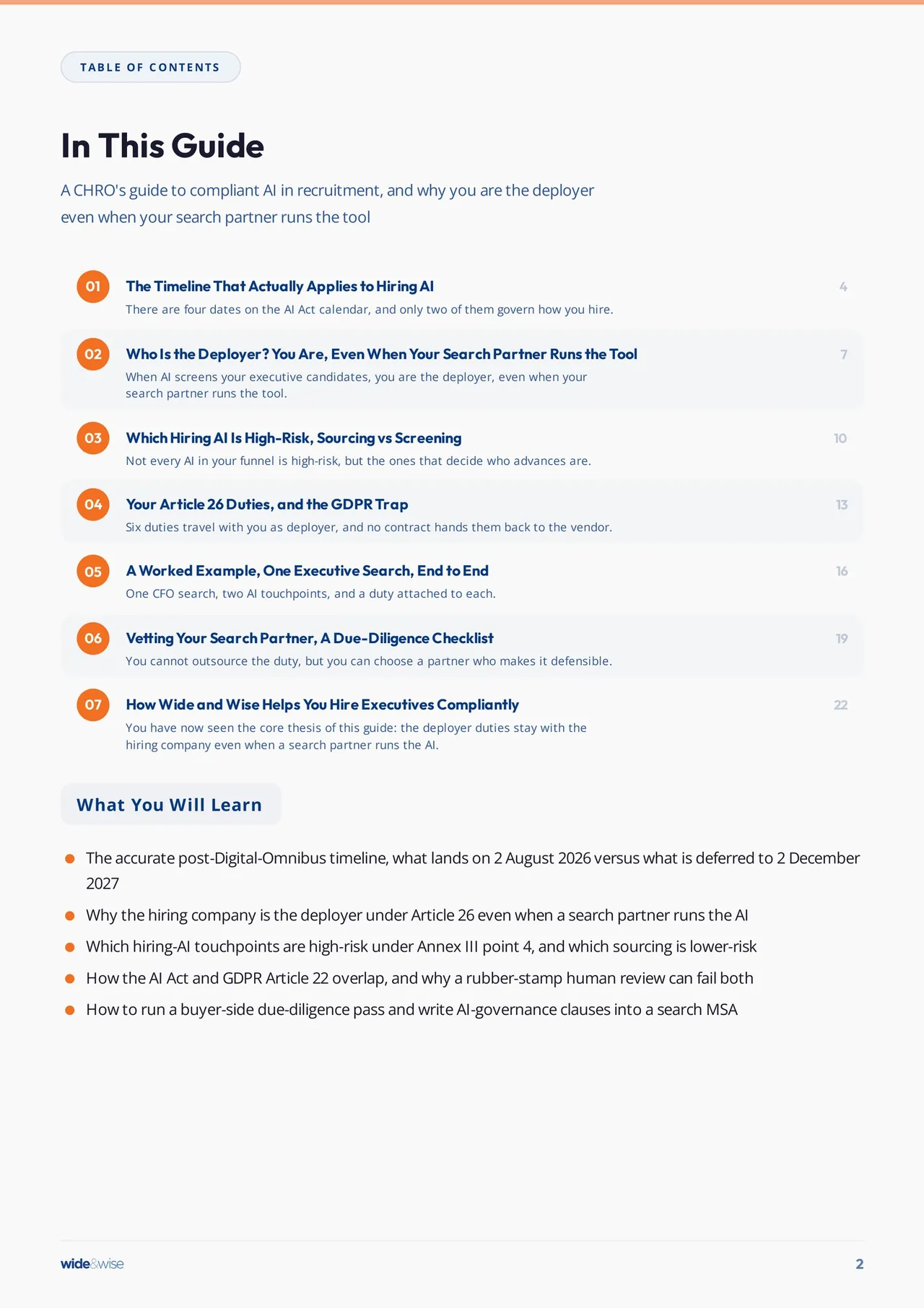 The EU AI Act and Executive Hiring · Preview page 2