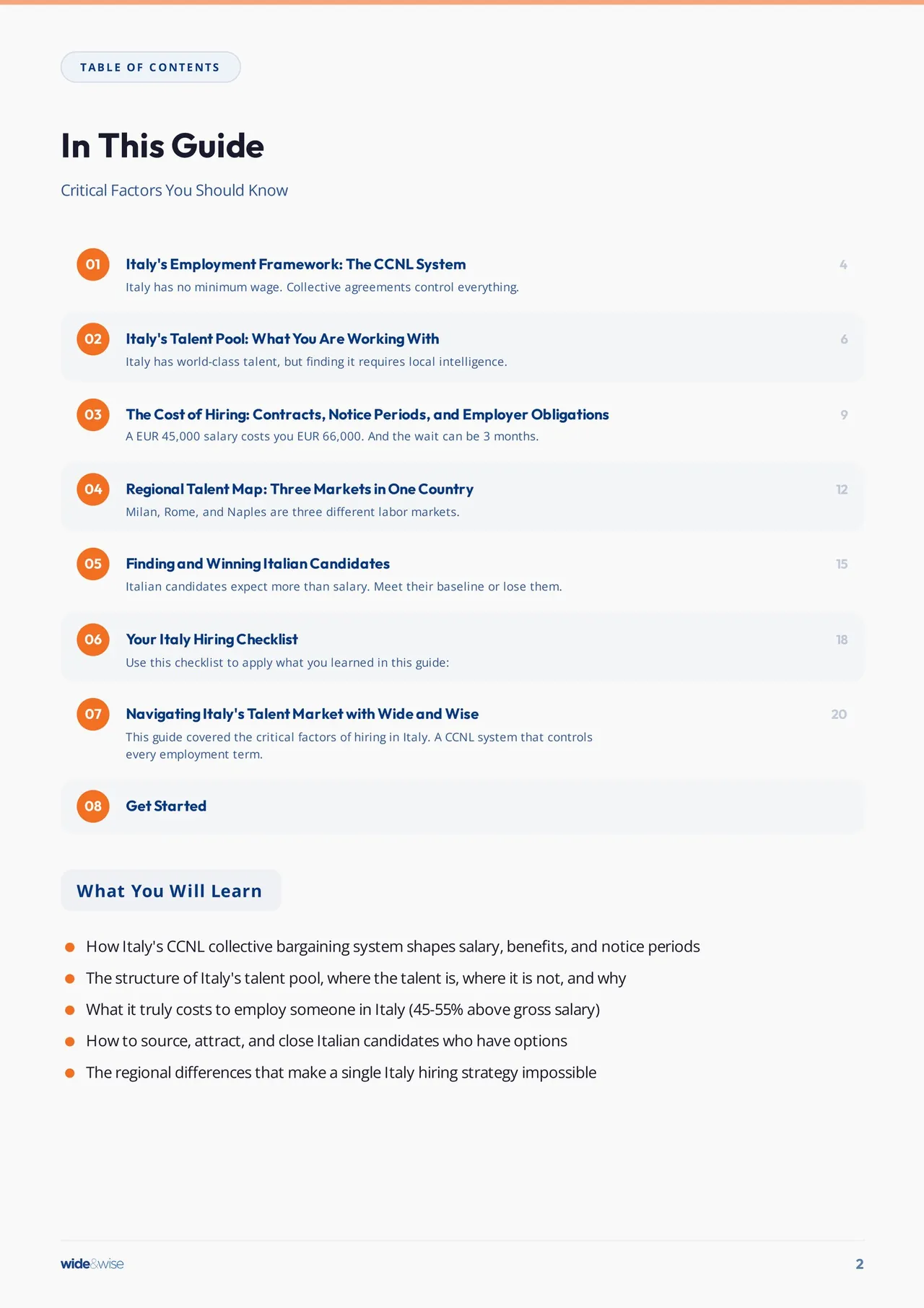 Hiring in Italy: Critical Factors for International Employers · Preview page 3